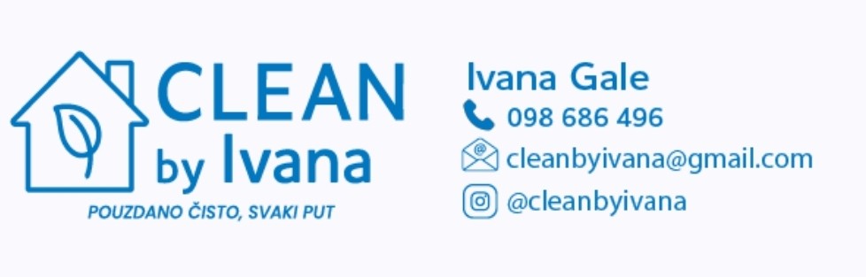 Logo obrta Clean by Ivana, obrt za usluge čišćenja iz Velike Gorice